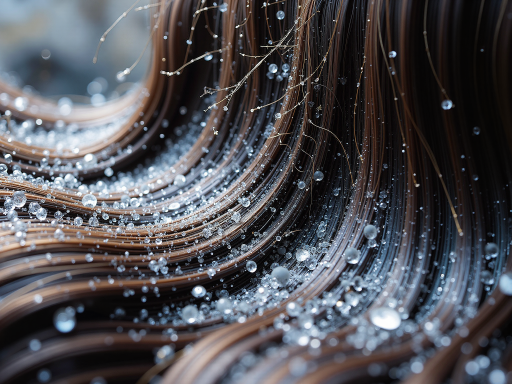 Close-up of water-resistant wig showing durability and maintenance