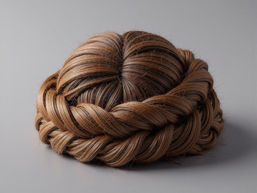 Full lace wig with breathable cap construction, showing detailed hand-tied knots throughout
